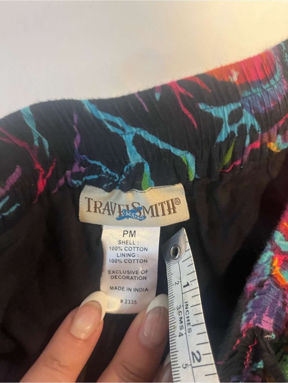 TravelSmith Multicolor Boho Patchwork Maxi Skirt - Picture 6 of 6